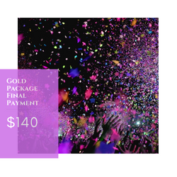 Gold Party Package Final Payment